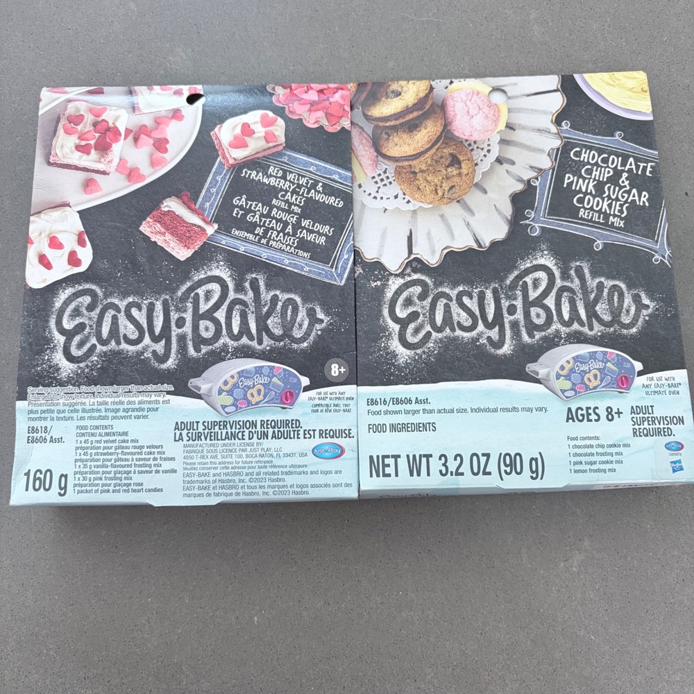 Easy-Bake Ultimate Oven Refill Mix Bundle Red Velvet Cakes & Sugar Cookies 2pk